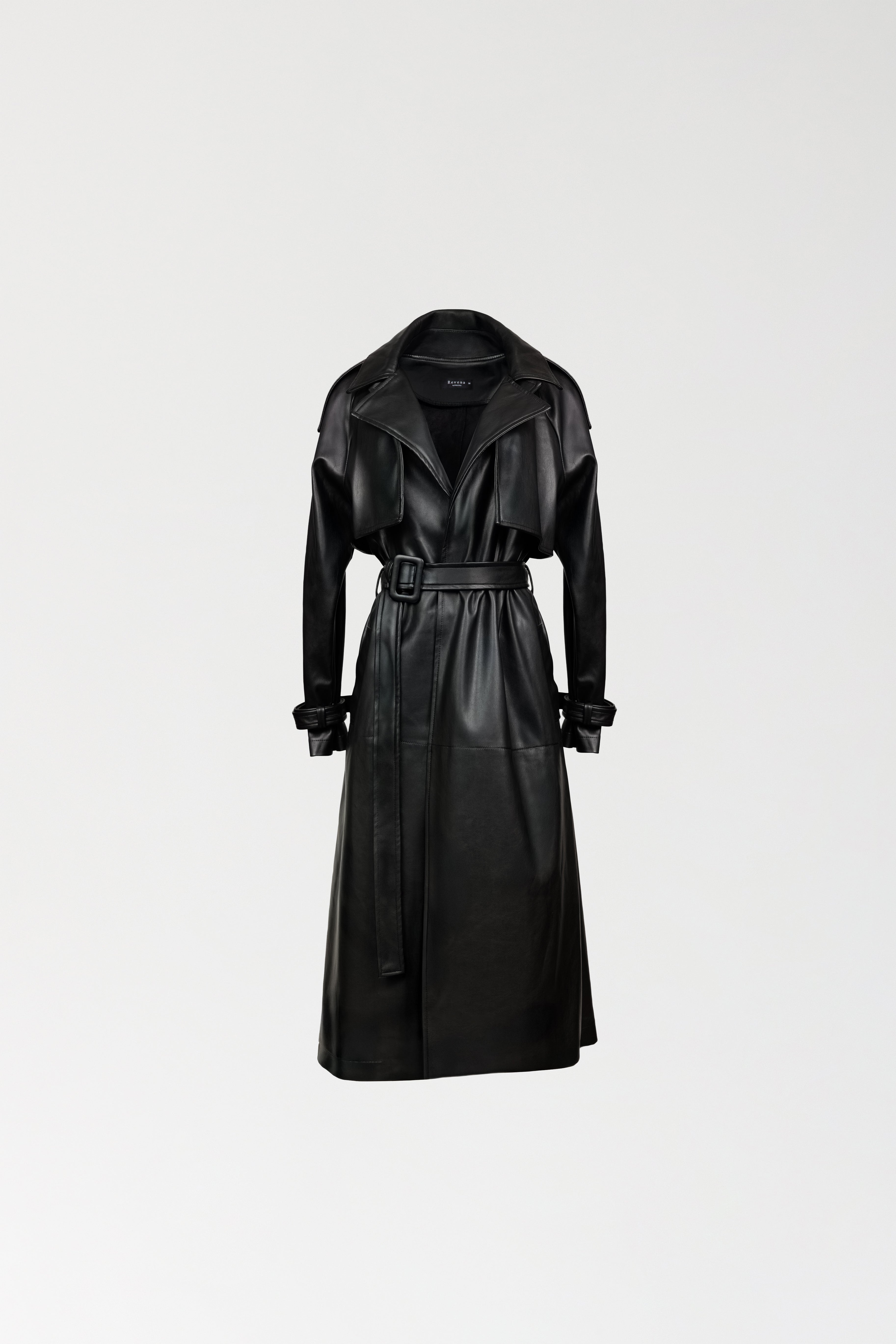 Trencz skórzany maxi