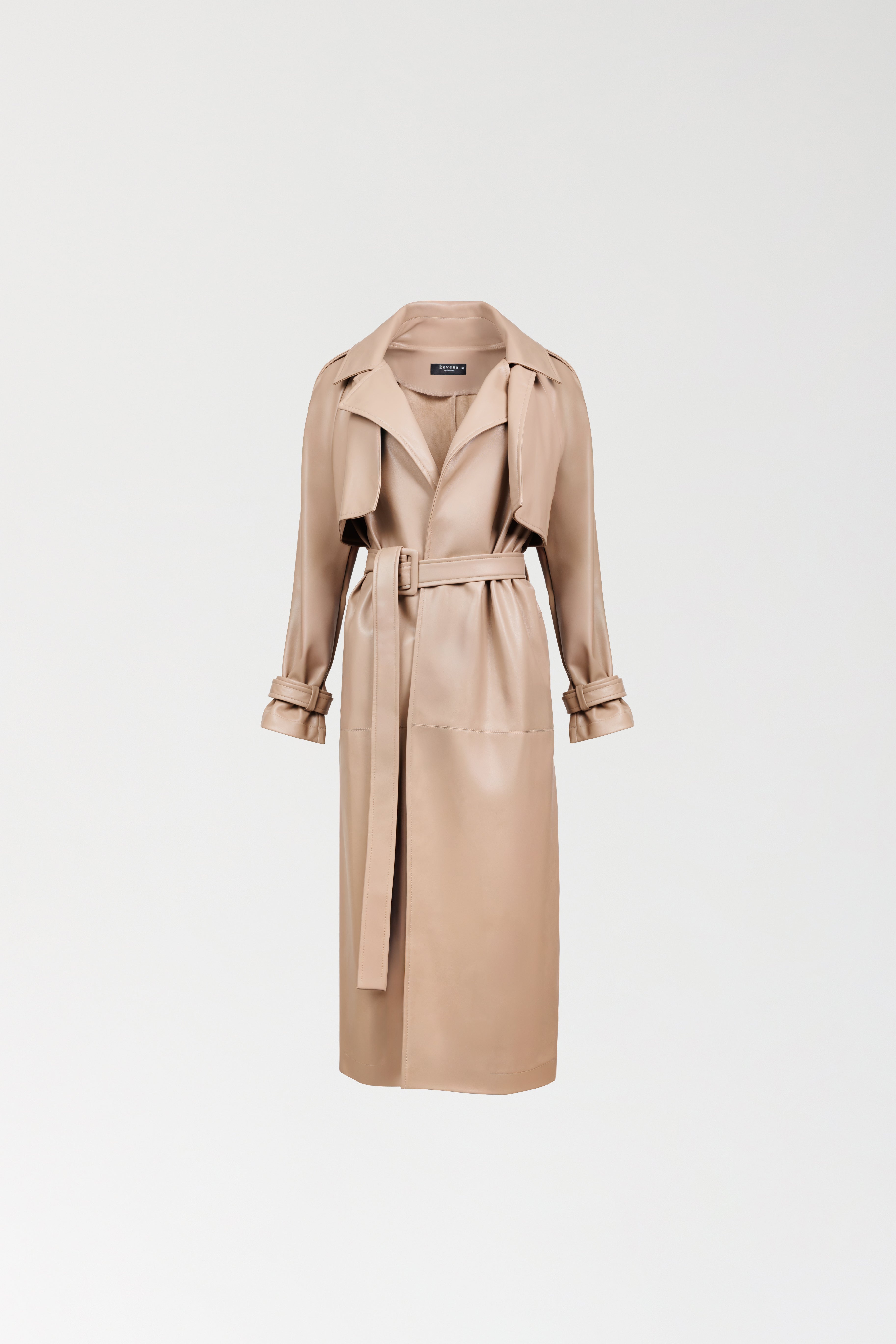 Trencz skórzany maxi