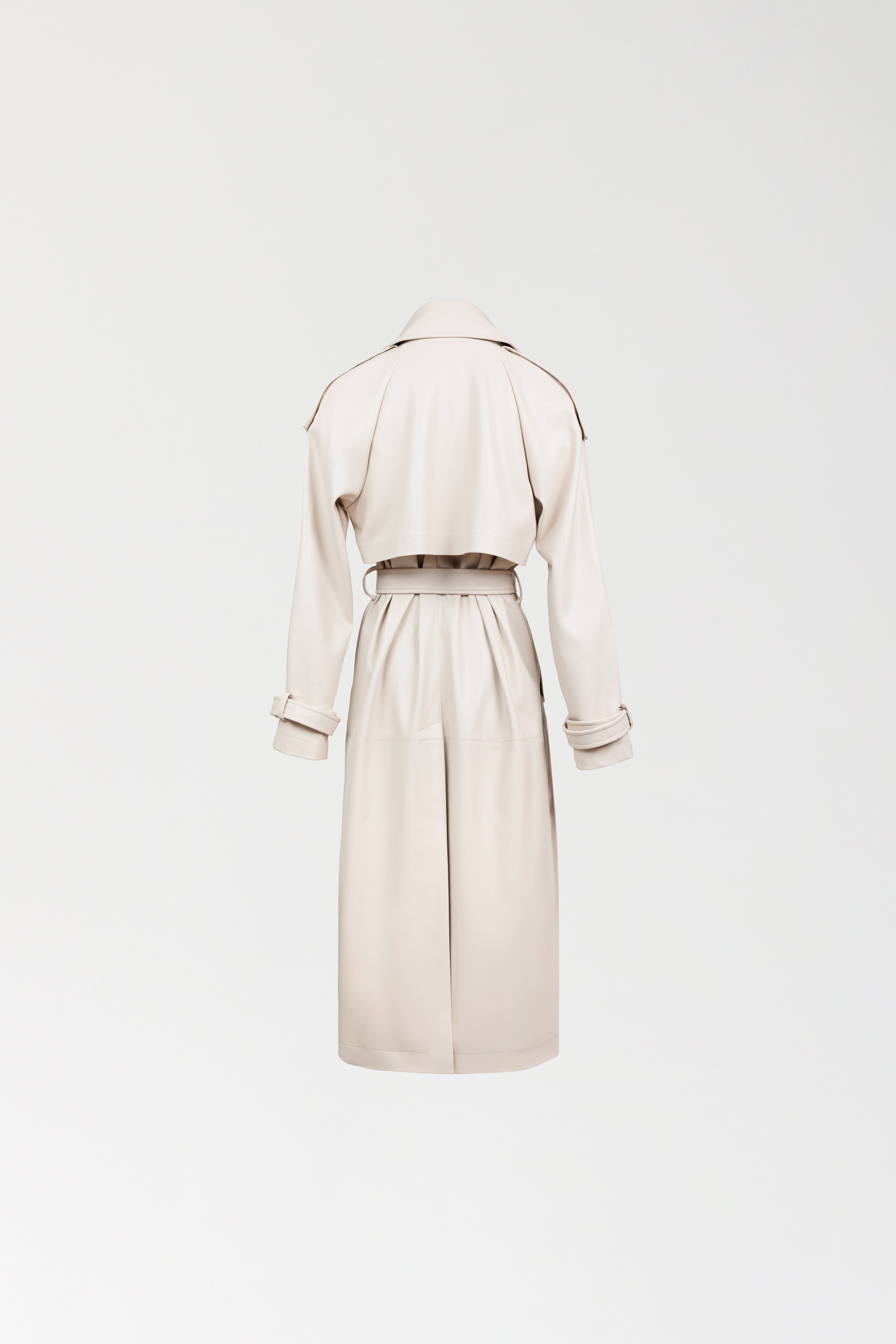 Trencz skórzany maxi